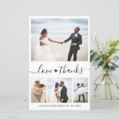 Budget エレガント Scriptの結婚写真ありがとう (スタンド正面)