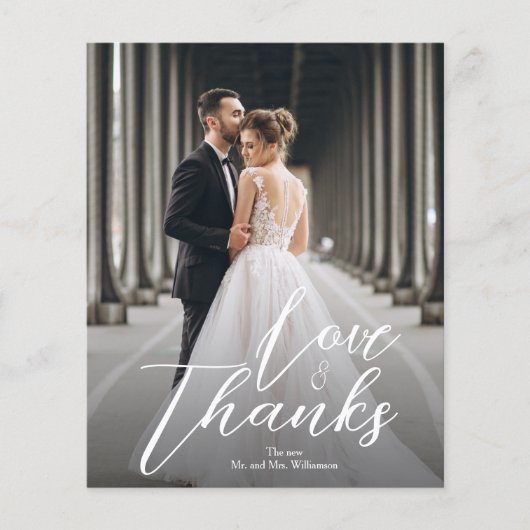 Budget エレガント Scriptの結婚写真 チラシ (正面)