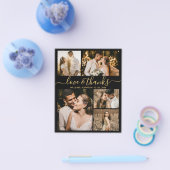 Budget エレガント Script Photo's 結婚 Thank You チラシ (シングル)