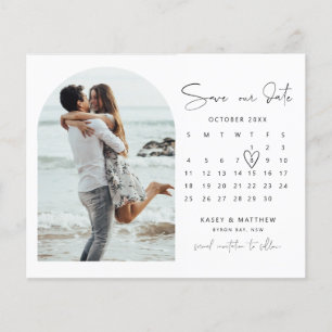 BUDGET カレンダー写真 Save the Date 招待状 チラシ