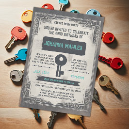 BUDGET グランジ脱出ゲーム キーパーティー招待状 招待状