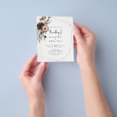 BUDGET ゴシックボヘミア風ウェディング招待状 チラシ (手)