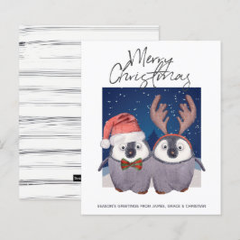 BUDGET サンタのトナカイ クリスマス ペンギン カップル