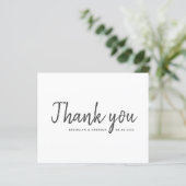 BUDGET シンプル結婚サンキューカード (スタンド正面)