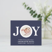 BUDGET ジョイ ネイビー CHIC 写真 赤ちゃんの最初のクリスマス (スタンド正面)