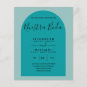 BUDGET バイリンガル スペイン語と英語の結婚式 チラシ (裏面)