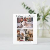 BUDGET パーソナライズされた Four Photo Christmas Card (スタンド正面)