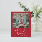 Budget メリー Together型フォトクリスマスカード (スタンド正面)