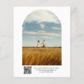 BUDGET モダン 2エレガント Arch Photo QRコード結婚s (裏面)