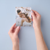 Budget モダン 2 Photo The Script V日付の保存 チラシ (手)