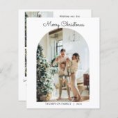 BUDGET モダン 5 Photo Merry Christmas Arch (正面/裏面)