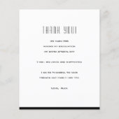 BUDGET モダン Black Script写真GRADありがとう チラシ (裏面)