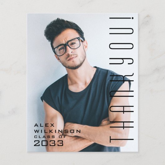 BUDGET モダン Black Script写真GRADありがとう チラシ (正面)