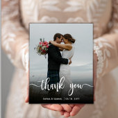 Budget モダン Full Photo's 結婚 Thank You Flyer チラシ