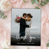 Budget モダン Full Photo's 結婚 Thank You Flyer チラシ