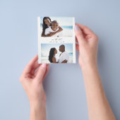 Budget モダン H Duo写真Save the Date チラシ (手)