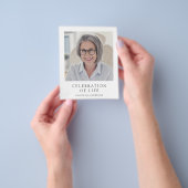 Budget モダン Memorialお祝いof Life写真 チラシ (手)