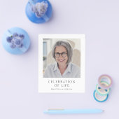 Budget モダン Memorialお祝いof Life写真 チラシ (シングル)