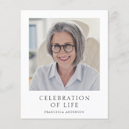 Budget モダン Memorialお祝いof Life写真 チラシ