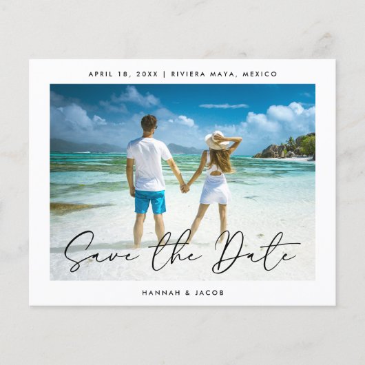 Budget モダン Photo日付の保存 チラシ (正面)