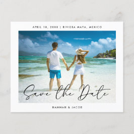 Budget モダン Photo日付の保存 チラシ