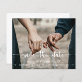 Budget モダン Photo Scriptエレガント日付の保存 (正面/裏面)