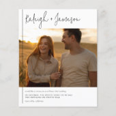 Budget モダン Scriptタイポグラフィ2の結婚写真 (正面)