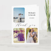 Budget 数々の Photos結婚の折り畳みサンキューカード サンキューカード (正面)
