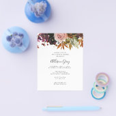 BUDGET 秋のブライダルシャワー招待状 チラシ (シングル)