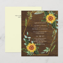 BUDGET 素朴 BOHO Sunflowers Greenery結婚's