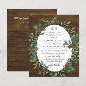 Budget 素朴 Greenery Woodland Wedding Gues (正面/裏面)