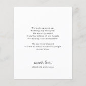 BUDGET 素朴 Scriptありがとうご結婚ざい チラシ (裏面)