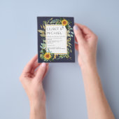 Budget 素朴 Sunflowers BOHO Greenery結婚's Inv チラシ (手)