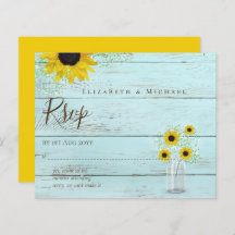 BUDGET 素朴 Sunflowers RSVP結婚's
