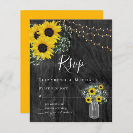 BUDGET 素朴 Sunflowers RSVP結婚's