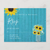 BUDGET 素朴 Sunflowers RSVP結婚's (正面)