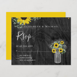 BUDGET 素朴 Sunflowers RSVP結婚's