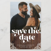 BUDGET 素朴 Wood Lace写真の保存日付 (正面)