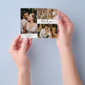 Budget 結婚's 4 Photo Collage Thank You Script チラシ (手)