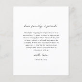 Budget 結婚's Photo Thank You Postague チラシ (裏面)