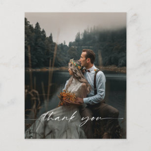 Budget 結婚's Photo Thank You Postague チラシ