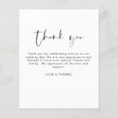 Budget 結婚's Thank You Photo (裏面)