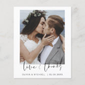 Budget 結婚's Thank You Photo チラシ (正面)