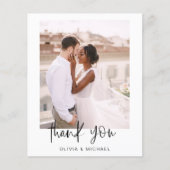 Budget 結婚's Thank You Photo Flyer チラシ (正面)