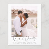 Budget 結婚's Thank You Photo Flyer チラシ (正面)