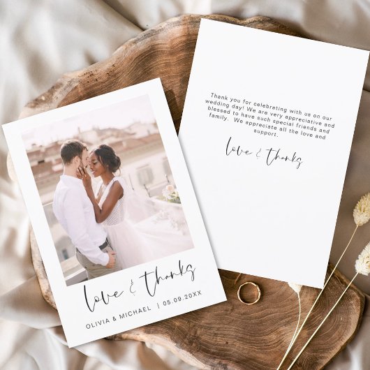 Budget 結婚's Thank You Photo Flyer チラシ