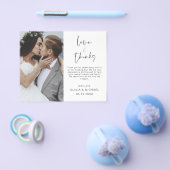 Budget 結婚's Thank You Photo Flyer チラシ (シングル)