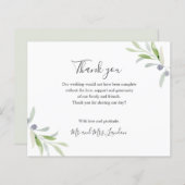 BUDGET 色彩の鮮やか Oliveと葉感謝してい結婚のJourney (正面/裏面)