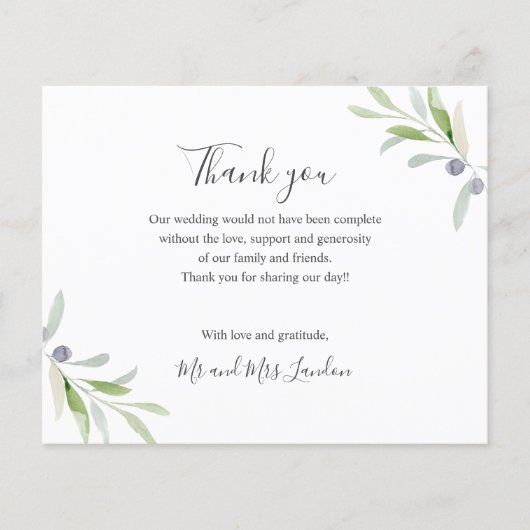 BUDGET 色彩の鮮やか Oliveと葉感謝してい結婚のJourney (正面)