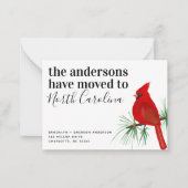 BUDGET（鳥）ショウジョウコウカンチョウノースカロライナ移動発表 ノートカード (正面)